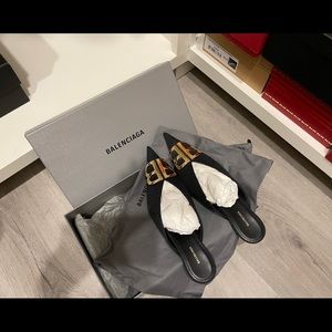 Authentic Balenciaga classic pump sling back mules